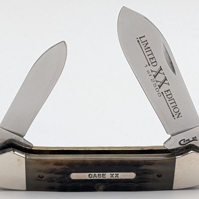 Ltd 1996 Case XX Butternut Bone Canoe Knife 62131