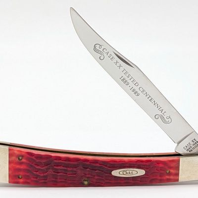 1989 Case XX Centennial Red Bone Large Trapper R6151