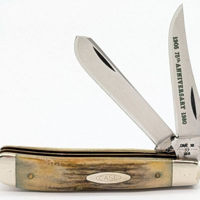 1980 Case XX 75th Anniversary Stag Mini Trapper 5207