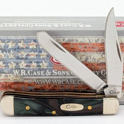 2018 Case XX Jungle Green Kirinite Tiny Trapper 102154 w/ Box