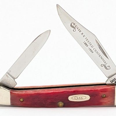 1989 Case XX Centennial Red Bone Mini Copperhead R62109X