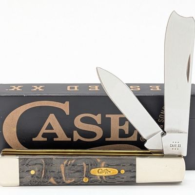 2024 Case XX Black Curly Oak Wood Razor 72005RAZ w/ Box