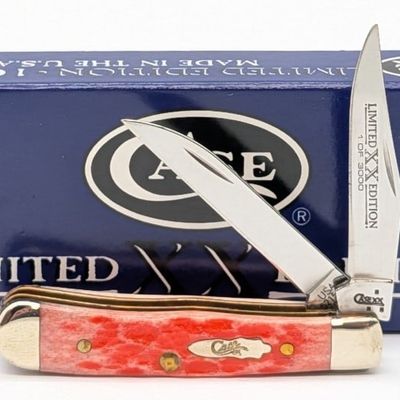 Ltd 2007 Case XX Salmon Bone Wharncliffe Tiny Trapper 62154 w/ Box