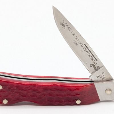 1989 Case XX Centennial Red Bone Executive Lockback R61059L