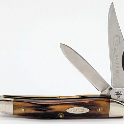 1976 Case XX Gray Letter Stag Medium Texas Jack Knife 52087
