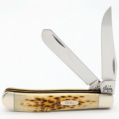 Ltd 2003 Case XX Amber Bone Mini Trapper 6207