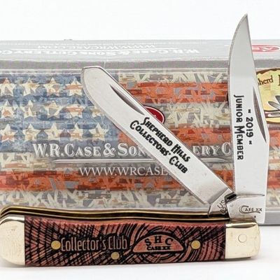 2019 Case XX SHCC Junior Member Cinnamon Bone Tiny Trapper 62154 w/ Box