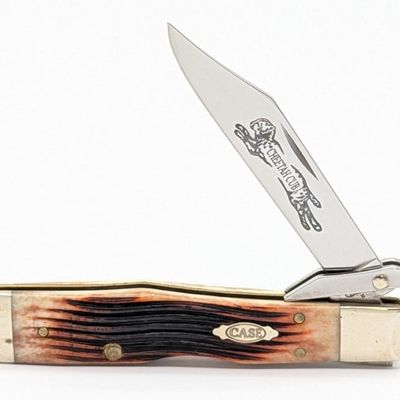 2006 Case XX Winter Bottom Jig Amber Bone Cheetah Cub 611 1/2