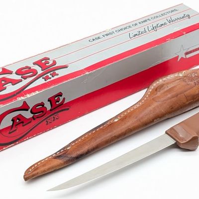 1990's Case XX 6in Fillet Knife w/ Sheath & Box