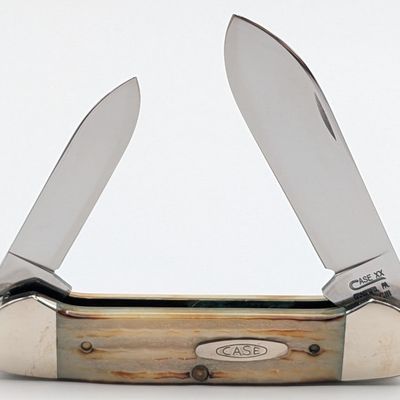 1993 Case XX Roman Numeral Second Cut Bone Canoe Knife SC62131