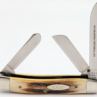 1979 Case XX Bradford Centennial Stag Medium Stockman 5318