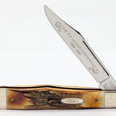 Ltd 1989 Case XX Centennial Stag Long Pull No Guard Cheetah 5111 1/2