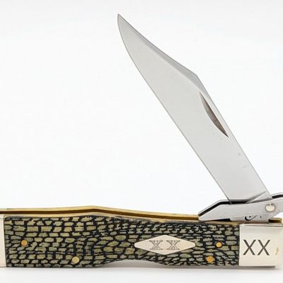 2019 Case XX Oliver Green Bone Alligator Skin Cheetah 6111 1/2