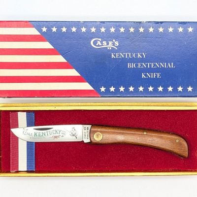 1975 Case XX Kentucky Bicentennial Smooth Wood Sod Buster Jr. w/ Box