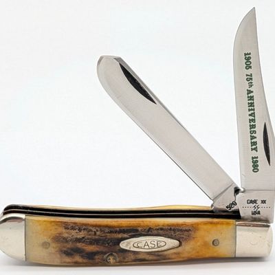 1980 Case XX 75th Anniversary Stag Mini Trapper 5207