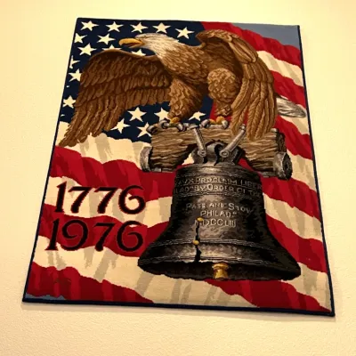 Vintage 1976 United States Bicentennial tapestry 