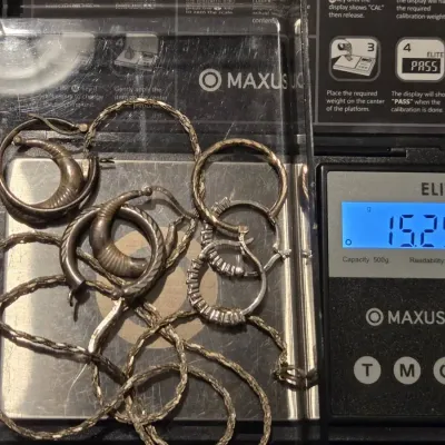 925 Sterling Jewelry Pieces 15.25 Grams 