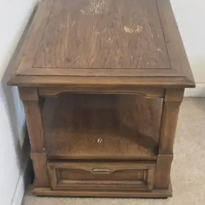 Vintage Oak End Table