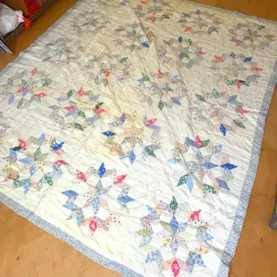Star Block Pattern Quilt