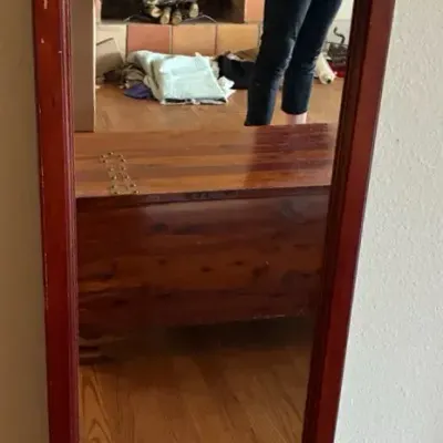 Wood Frame Wall Mirror 