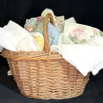 Basket Full of Linens