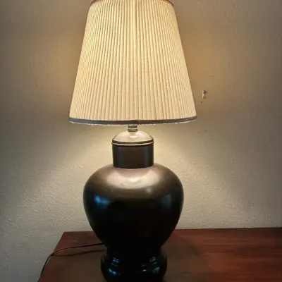 Potter Art Brass Ginger Jar Style Lamp