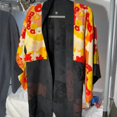 Japanese silk haori kimono jacket 