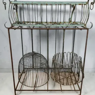 Metal Display Stand & Various Wire Baskets