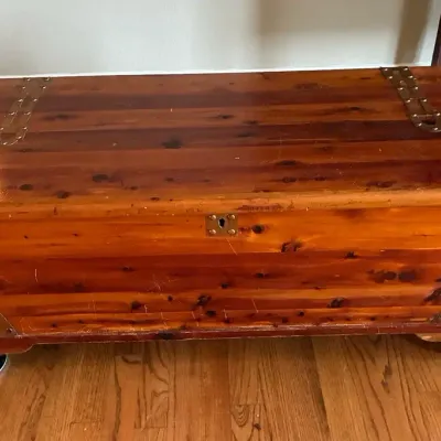 Cedar Chest With Metal Accents 