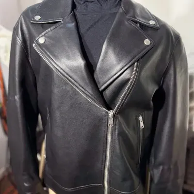 The Gap faux-leather moto jacket
