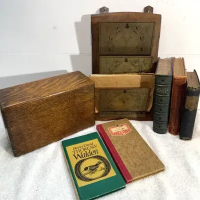 Letter Holder & Wood Storage Box