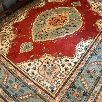 Hand Woven Iranian Wool Rug, 8'2" X 10'1"