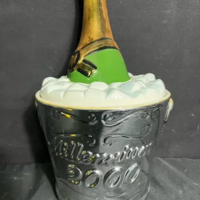 Clay Art Millennium 2000 Champagne Cookie Jar