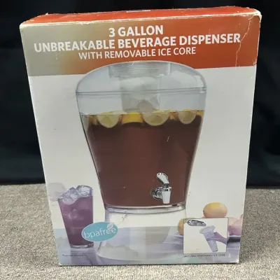 3-Gallon Beverage Dispenser With Removable Ice Core