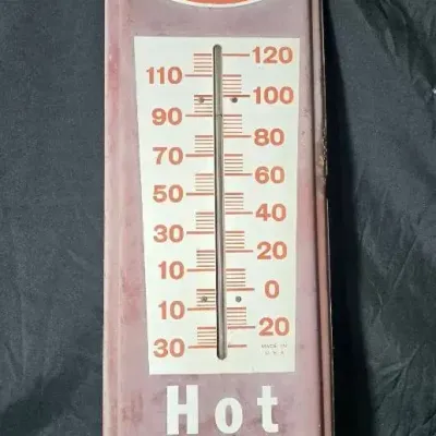 Vintage Dr Pepper Metal Outdoor Thermometer