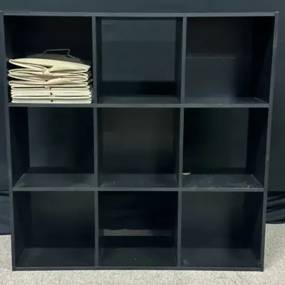 9-Cube Storage Organizer With 5 Fabric Bins