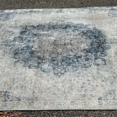 Unique Loom New Port Collection Navy Area Rug - Approx. 8' x 10'