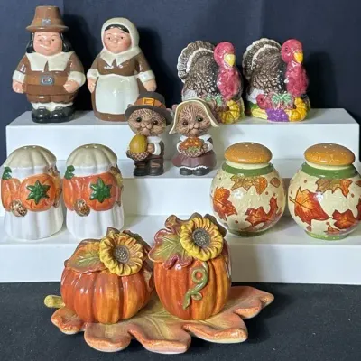 Thanksgiving & Fall Salt and Pepper Shaker Collection