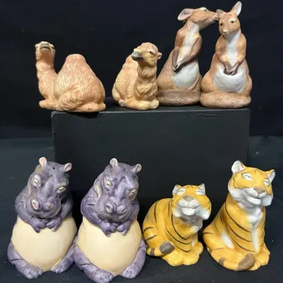 Franklin Mint Noah’s Ark Animal Salt & Pepper Shaker Sets