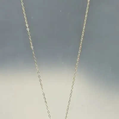 14k yellow gold Claddagh cross necklace 
