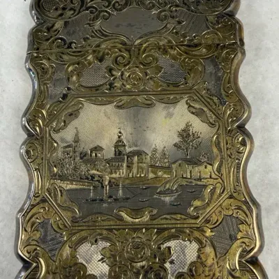 Vintage  metal case For Calling Cards