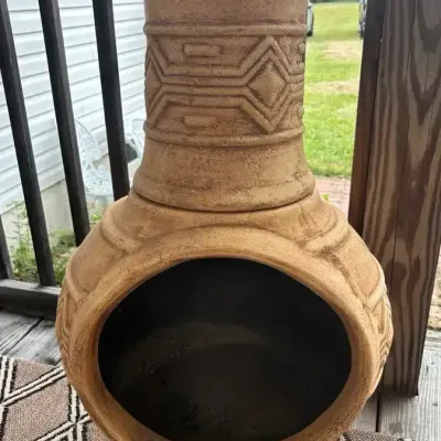 Southwestern Style Clay Chiminea