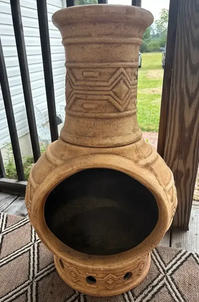 Southwestern Style Clay Chiminea