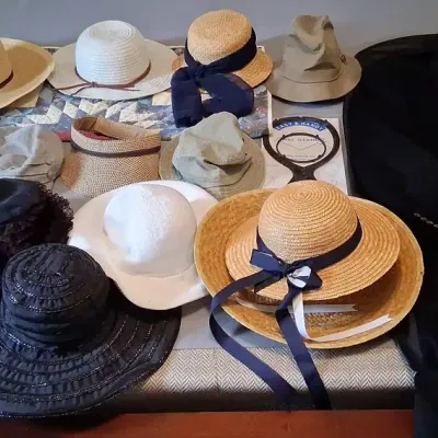 Geoffrey Beene Trench Coat, Hats & Accessories