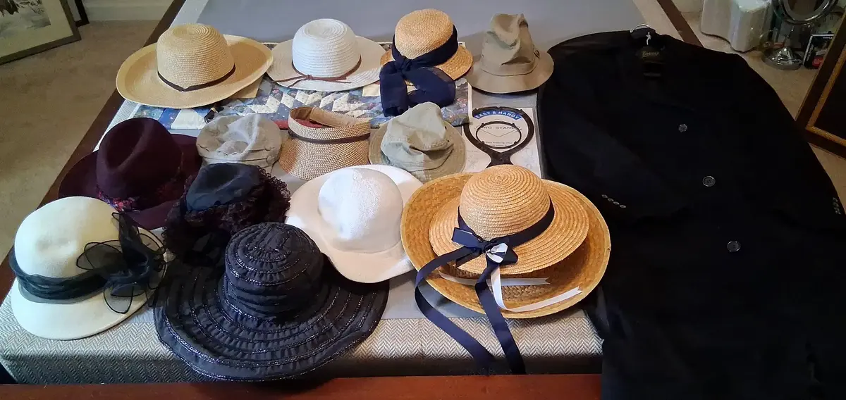 Geoffrey Beene Trench Coat, Hats & Accessories