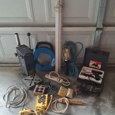 Black & Decker Drill Press, Weller Soldering Gun & Tools