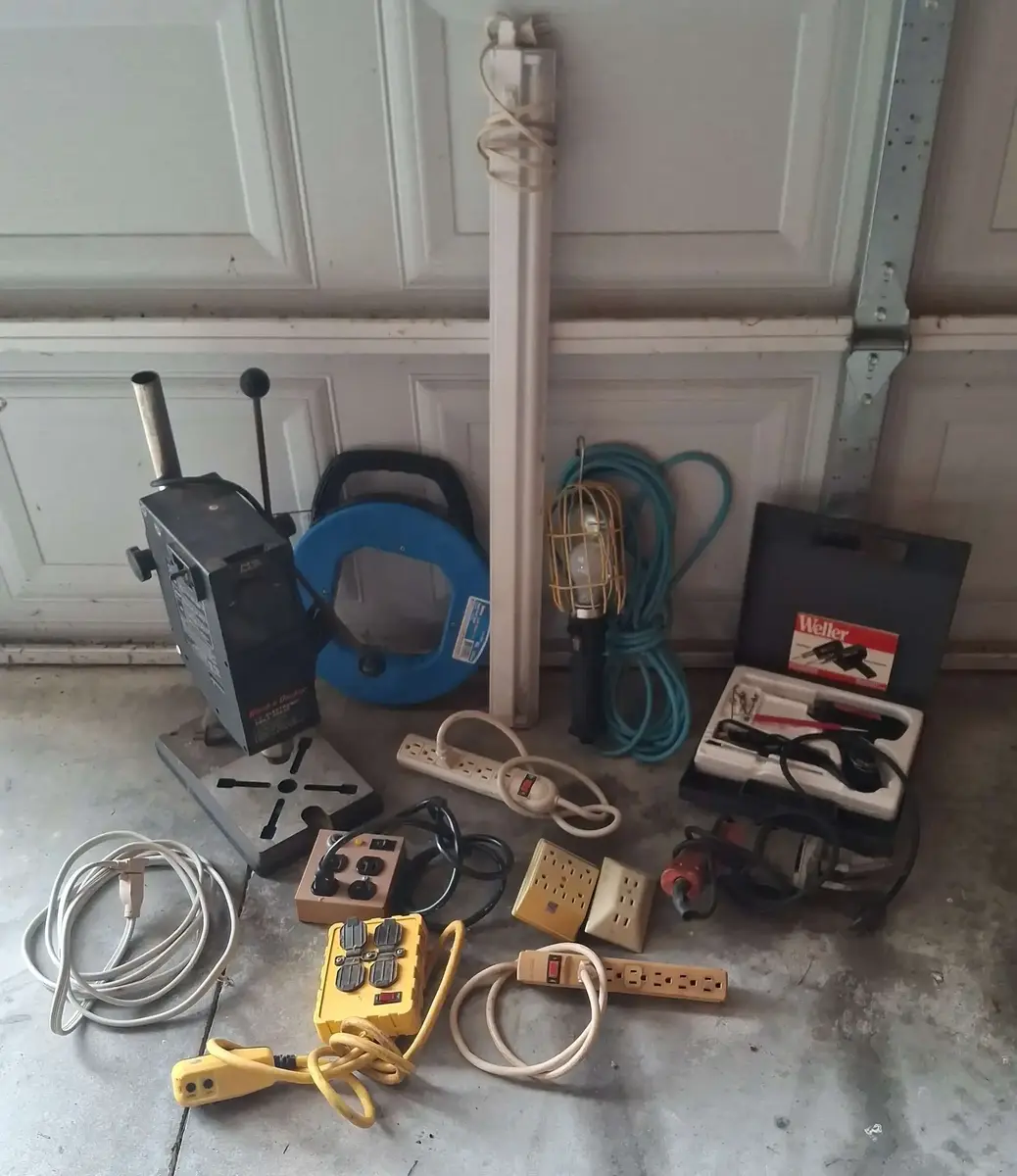 Black & Decker Drill Press, Weller Soldering Gun & Tools