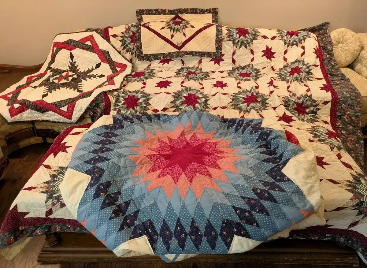 Star Pattern Quilts & Quilted Pieces