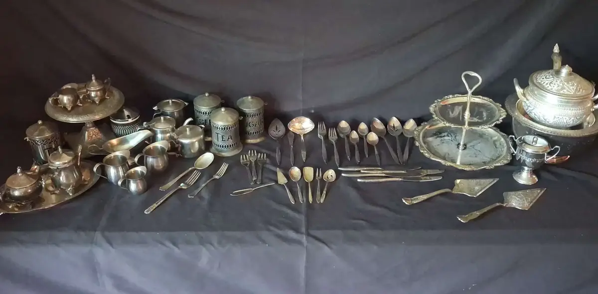 Silver Plate Serving Pieces & Flatware