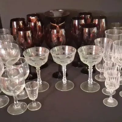 Gibson Colored Glassware, Crystal Stemware & More